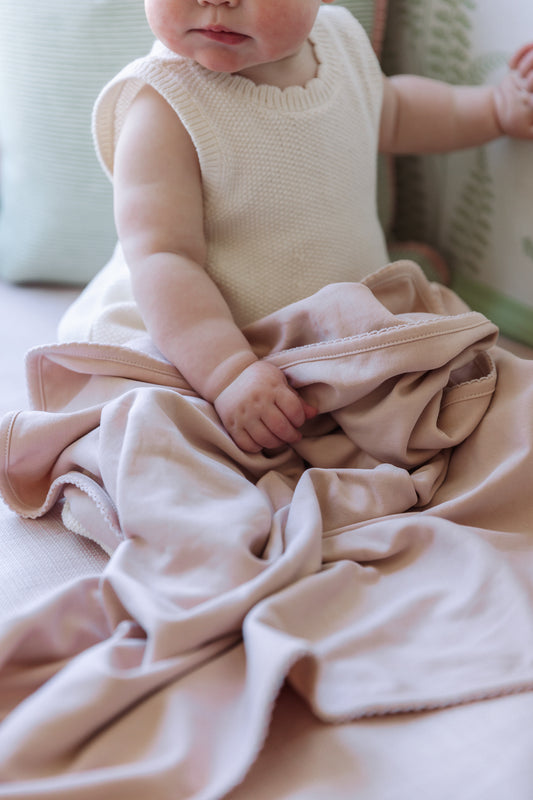 Classic Baby Blanket- Blush