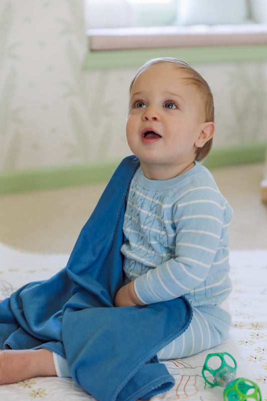 Classic Baby Blanket- Bluebell